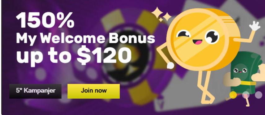 MyWin24 Nätcasino 150% upp till 1200 kr