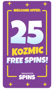 Kozmo nätcasino välkomstbonus