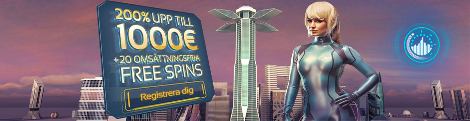 Hos Spintropolis Nätcasinon får du upp till 10000kr