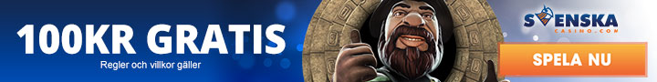 100 kronor gratis på Svenscacasino.com