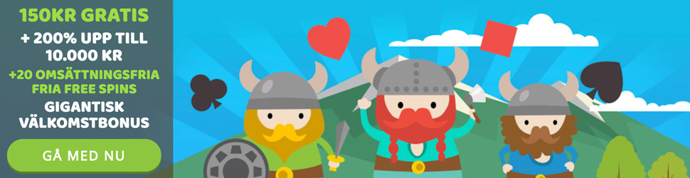 Nordicasino bonus - hämta 150 kr och få 400% bonus upp till 10 000 kr i insättningsbonus!