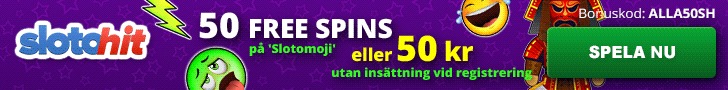 SlotoHit nätcasino 50 gratis free spinås utan insättning