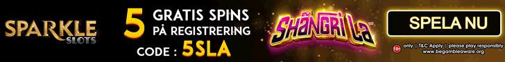 Sparkle Slots nätcasino ger dig gratis snurr vid registrering