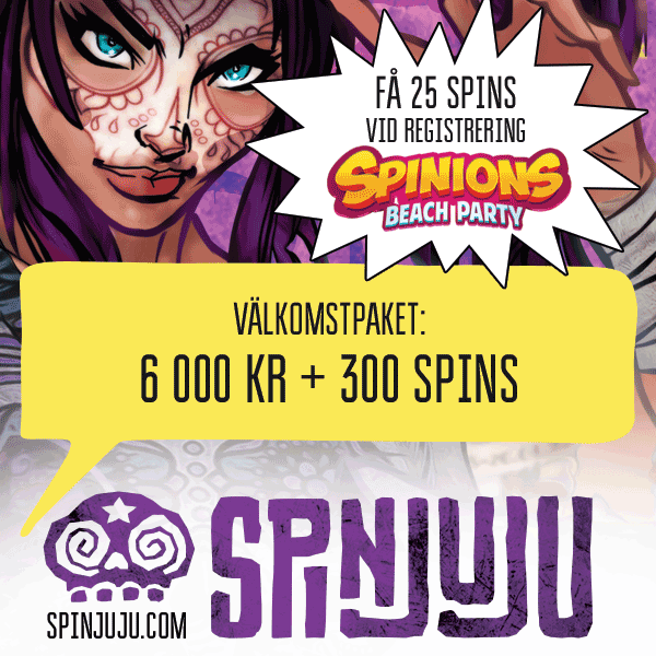 SpinJuju nätcasino välkomstbonus och gratis free spins