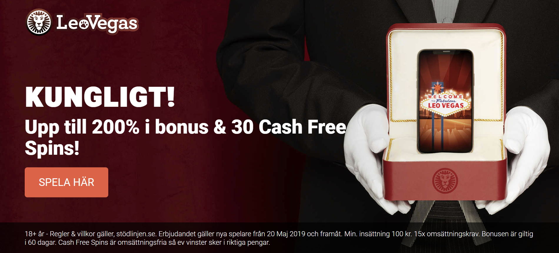 Leovegas casino bonus - 200% bonus +30 cash free spins