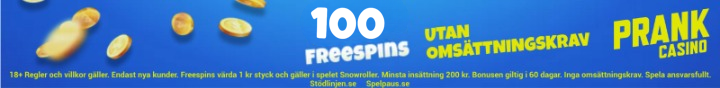 Prank casino välkomsterbjudande 100 freespins