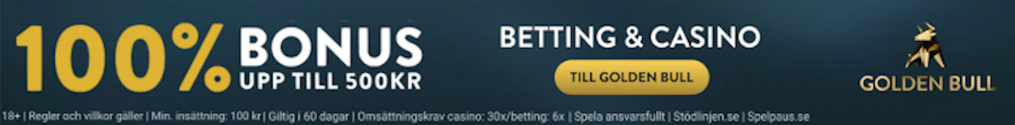 Golden Bull Casino välkomstbonus
